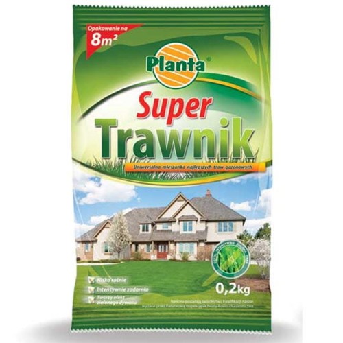 Super Trawnik Planta 200 g na 8 m² – opakowanie nasion